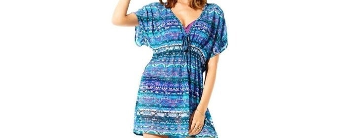 Adia Blue Multi Braided Swimsuit Coverup