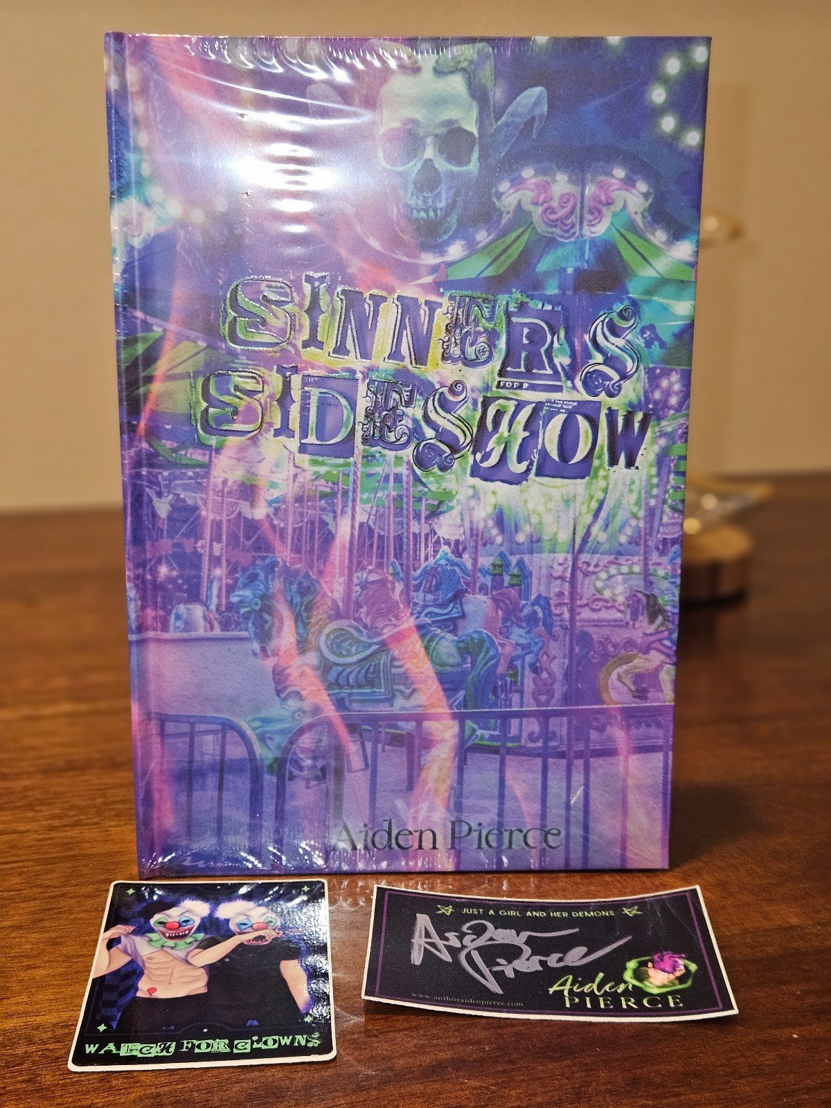 RIP *SIGNED BOOK PLATE* Sinners Sideshow by Aiden Pierce