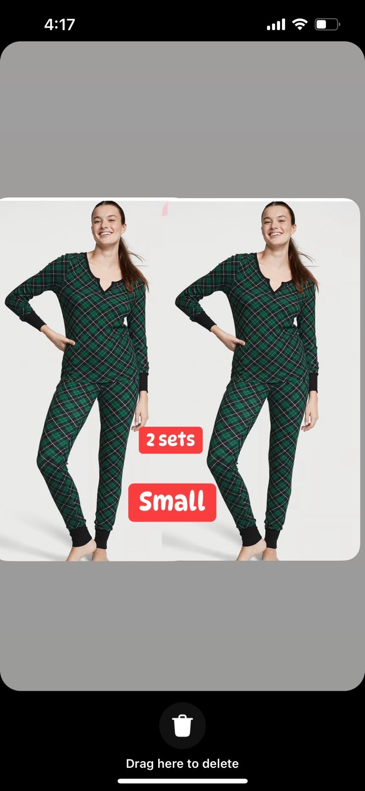 Victorias Secret Thermal Long Pajama Set ( 2 Sets ) Size Small Brand New