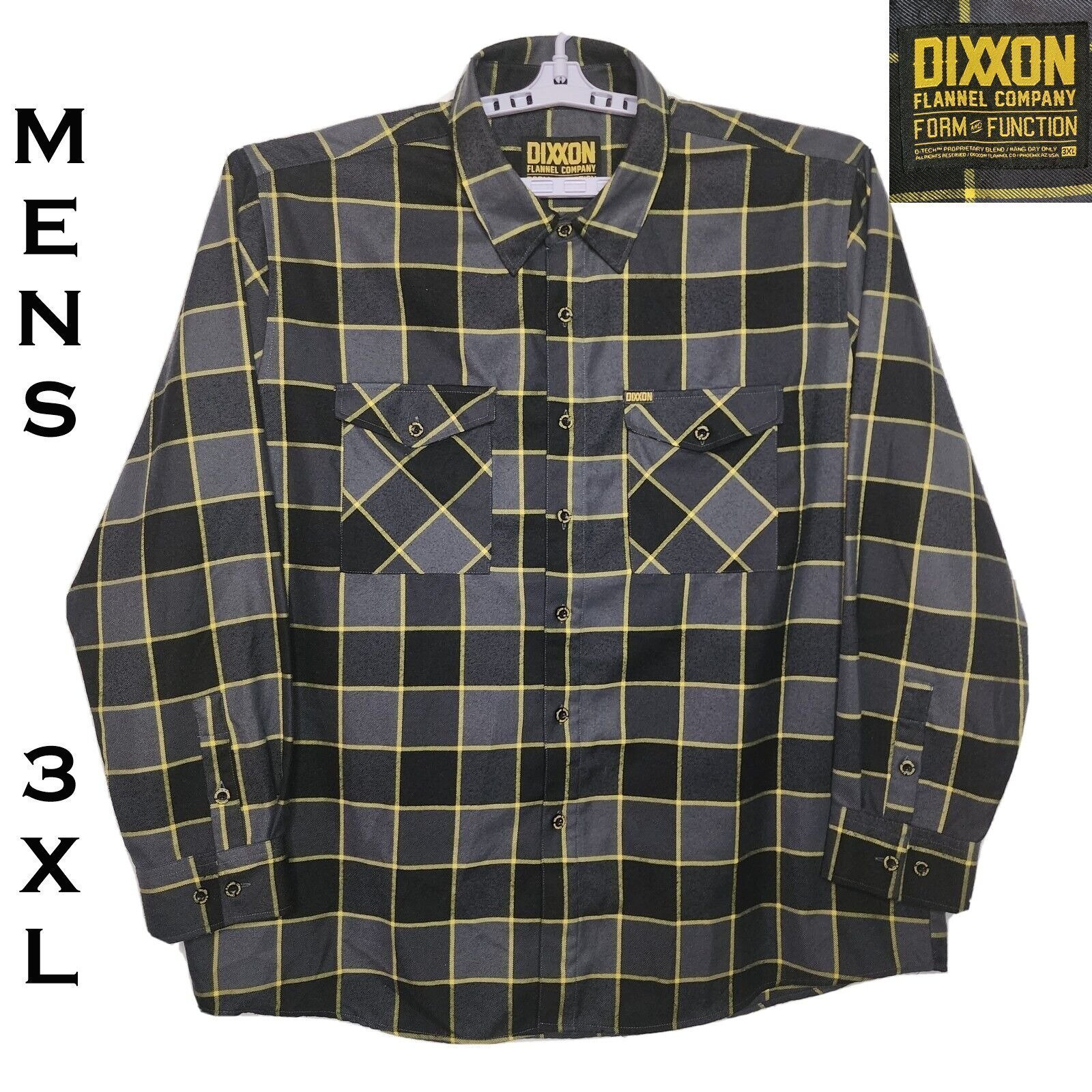 DIXXON FLANNEL The SWARM Flannel Shirt - Men's 3XL - OG 5 YR. Pre-Pleat RARE