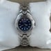 Citizen Ladies Wristwatch Date Calendar Analog Quartz Watch Silver Tone Blue Fa