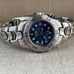Citizen Ladies Wristwatch Date Calendar Analog Quartz Watch Silver Tone Blue Fa