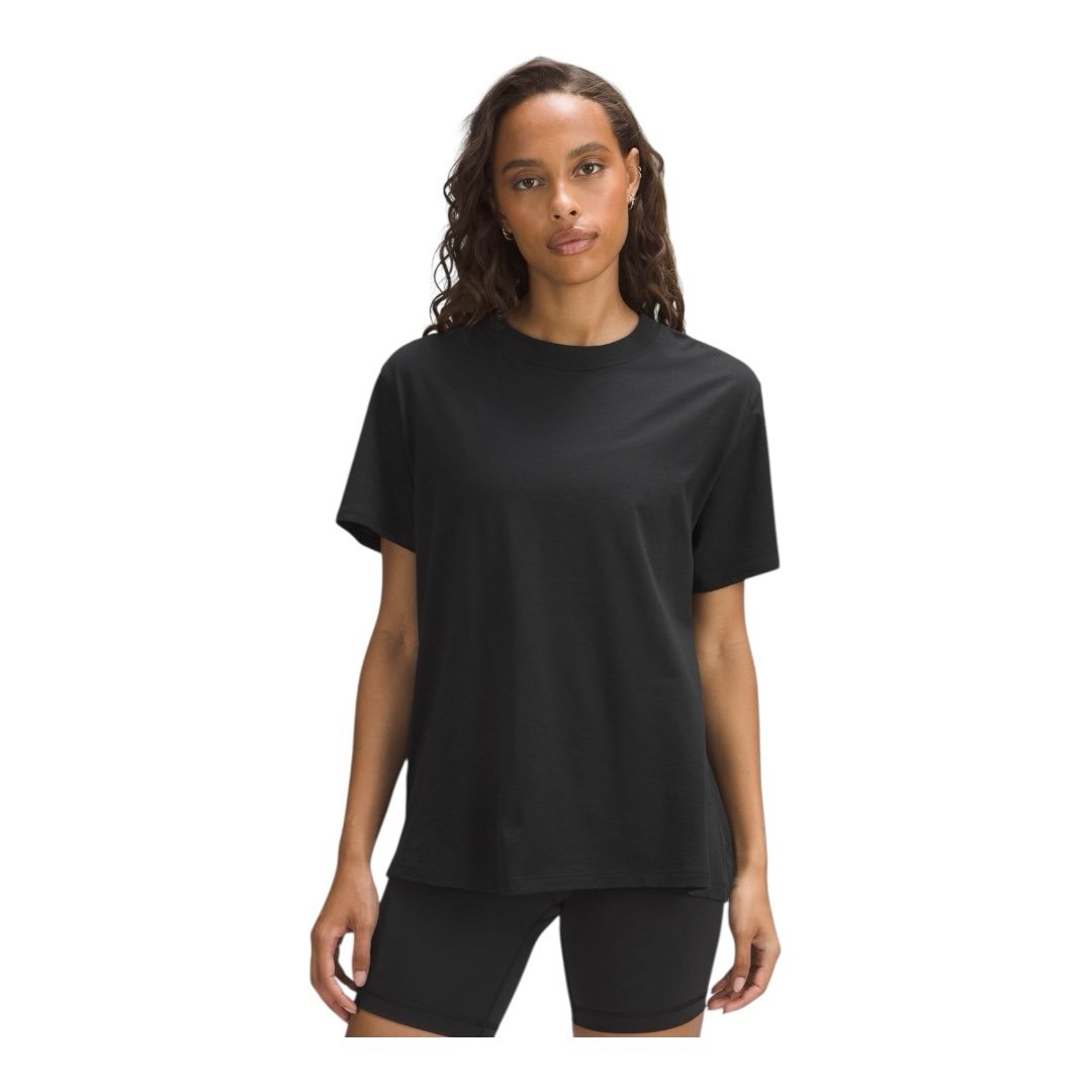 話題の行列 Yours All Lululemon Cotton T-shirts NWT 4, Size Black, Tee, ヨガ・ピラティス
