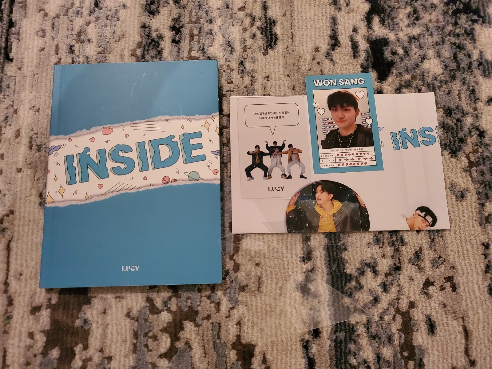 On hold! Do not buy! Lucy Inside Album + Wonsang and Clear Group Photoc
