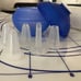 Tupperware 8-piece baking set, Blue & White, New, Rare