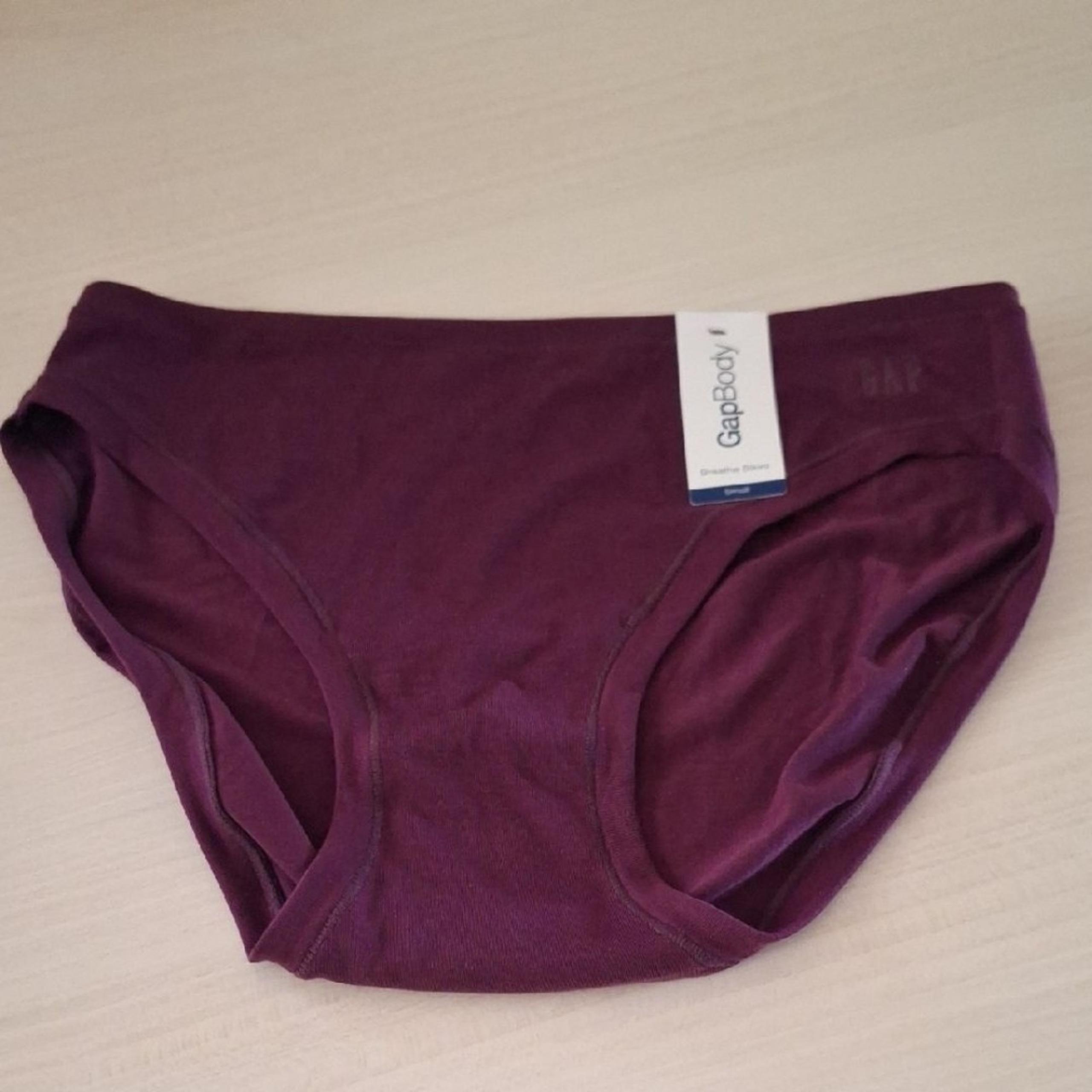 NWT, Gap Body Super Stretch Bikini Panty Solid Color Women's Underwear Cabernet