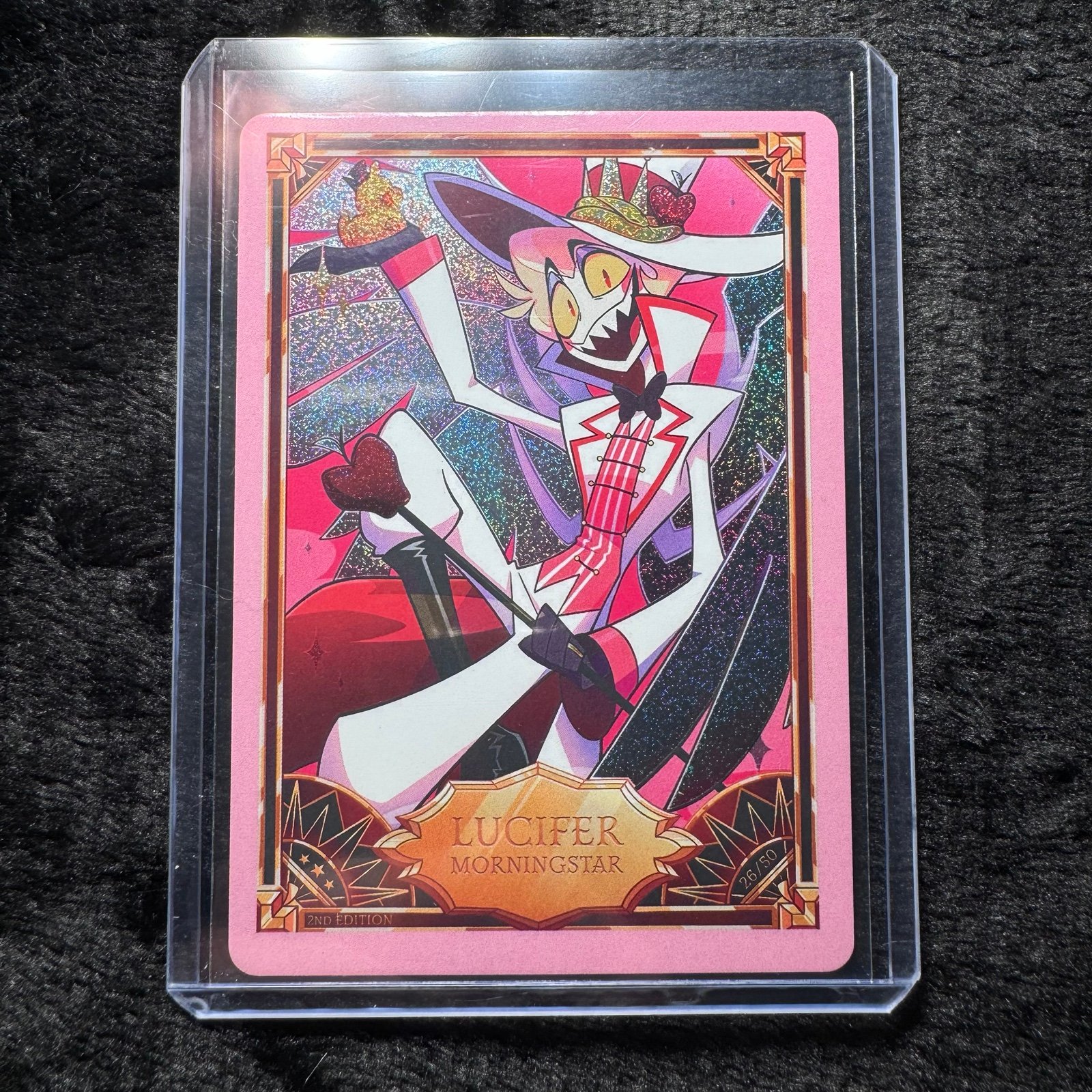 Hazbin Hotel Trading Card PINK FOIL LUCIFER MORNINGSTAR