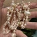 Genuine Freshwater Pearl Lariat Style Necklace & Matching Bracelet (Handcrafted)