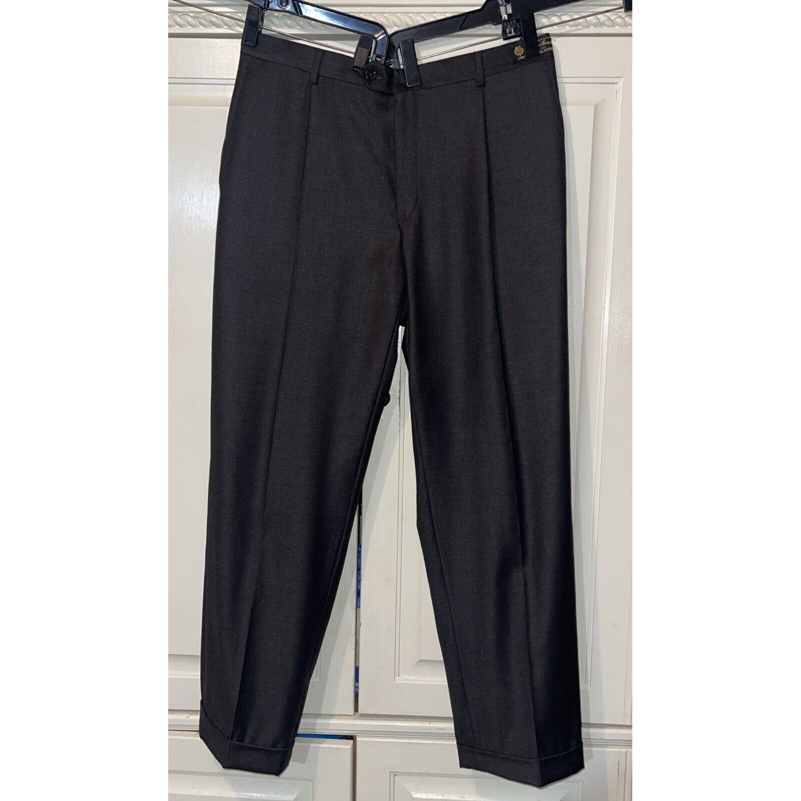Loro Piana Pants Men 35R Dark Brown Business Wedding Classy Cremieaux Collection