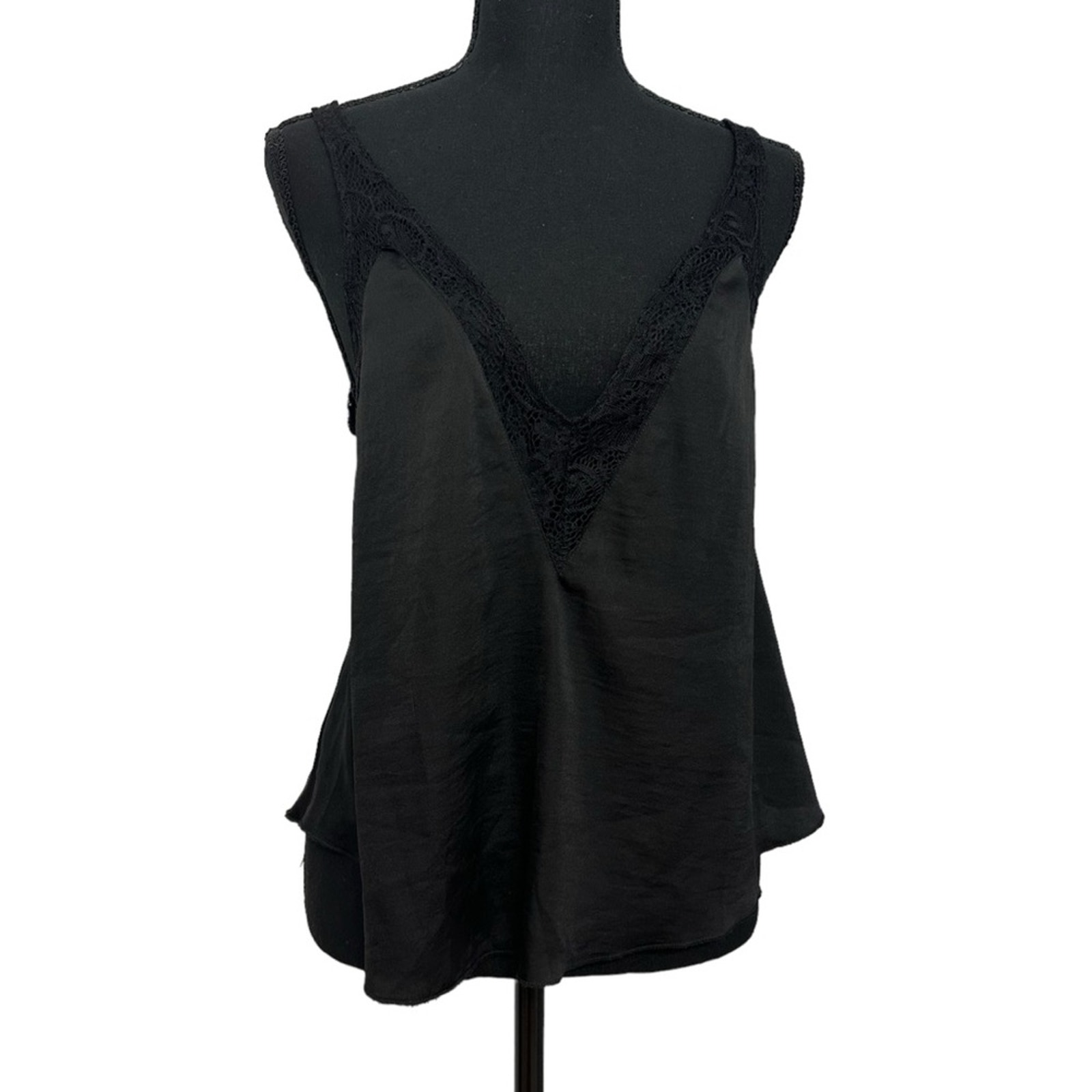 Free People Camisole Tank Top V-Neck Lace Coquette Sexy Size Extra Small New