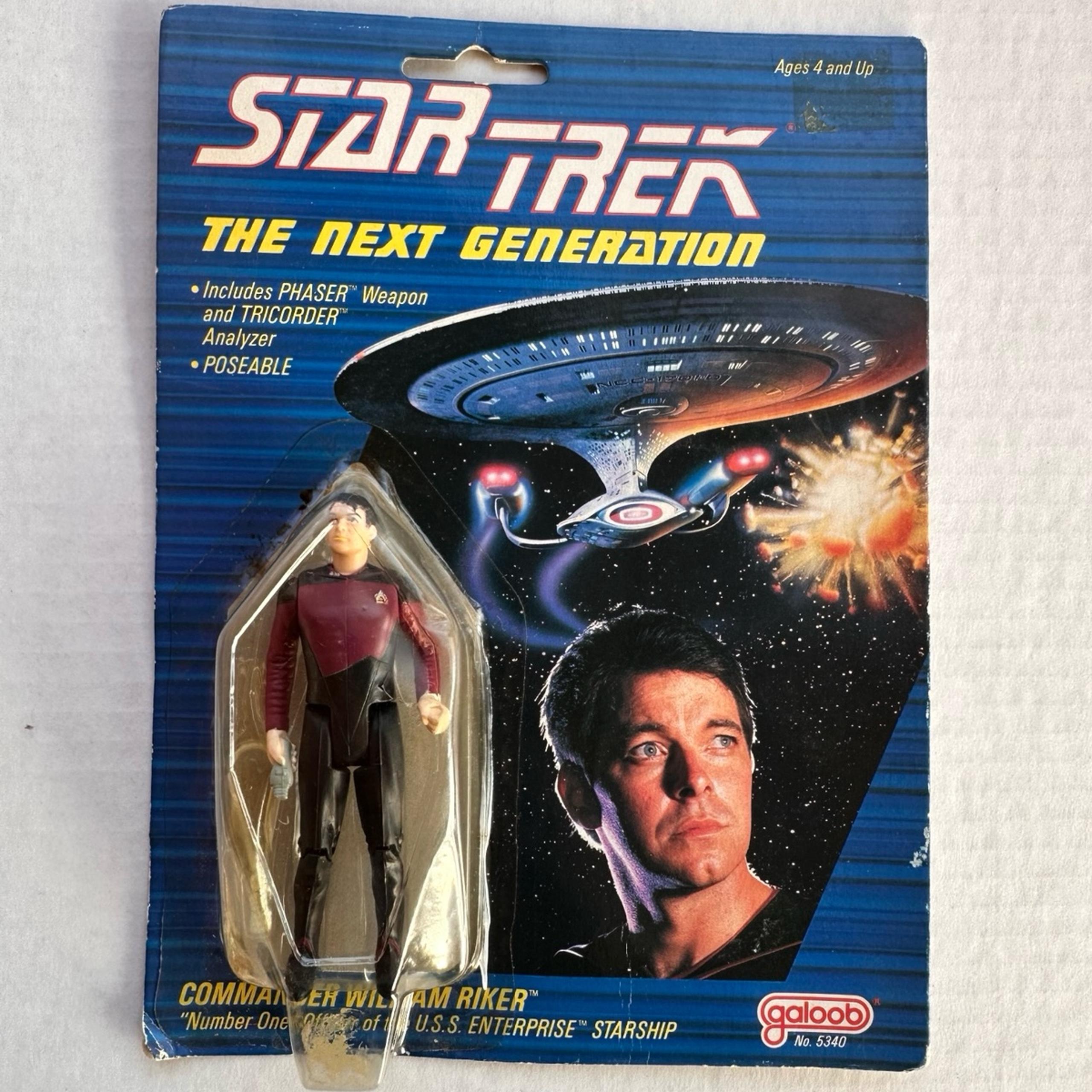 1988 Star Trek The Next Generation Cmdr. William Riker Galoob Action Figure