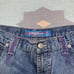 Y2K baggy jeans miskeen embroidered paint faded southpole wide leg skater 36x34