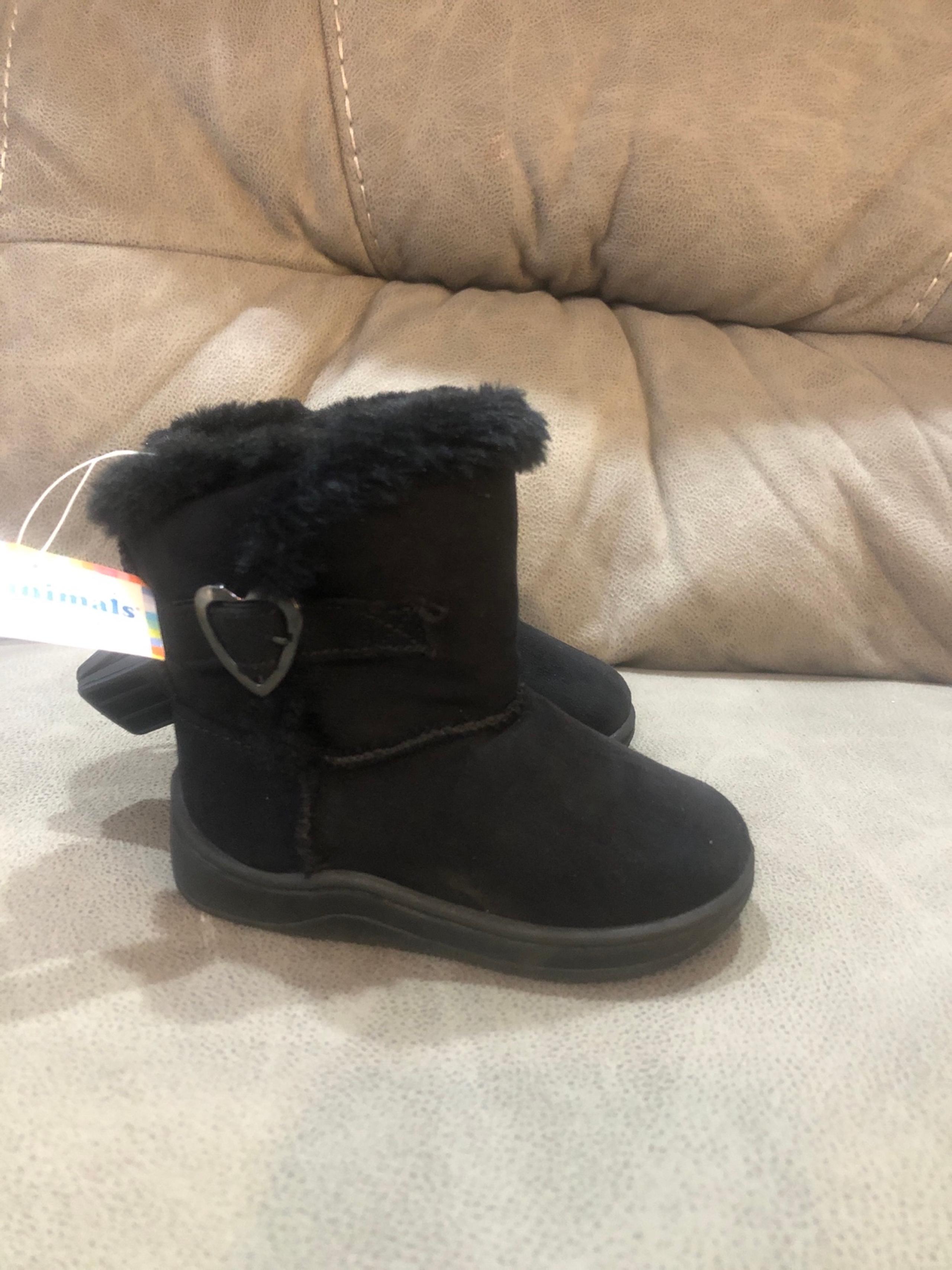 GARANIMALS Toddler Girls Black Boots Size 4
