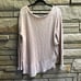 Anthropologie Deletta Lightweight Layered Sweater Blouse Top light pink large