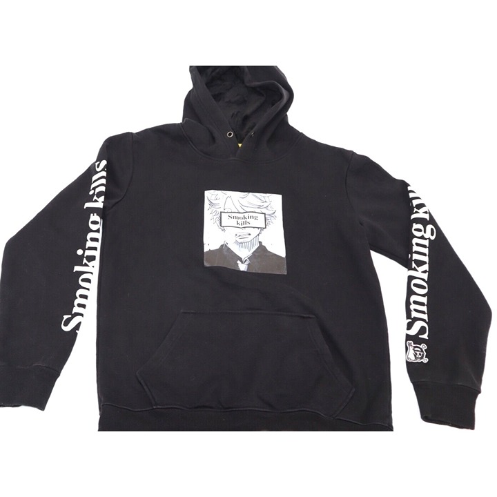FR2 One Piece Smoker FR2 Smoking Kills Hoodie Black Sanji S Anime ~ READ