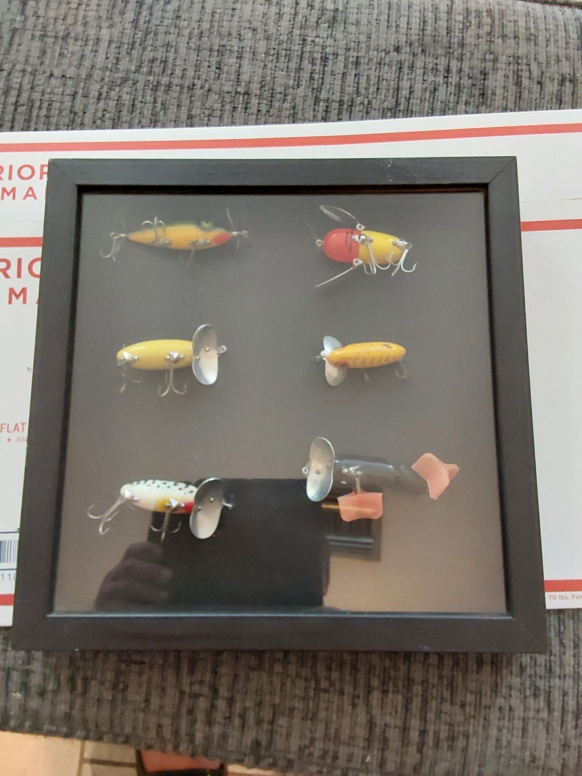 Vintage Fishing Shadow Box