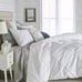 peri home White chenille lattice duvet cover King Cotton