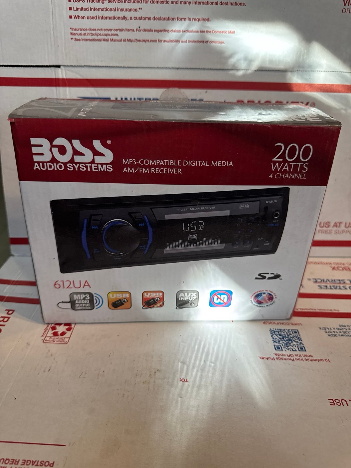 New Multimedia Car Stereo - Single Din, No CD DVD Player, MP3, USB Port, AUX Inp