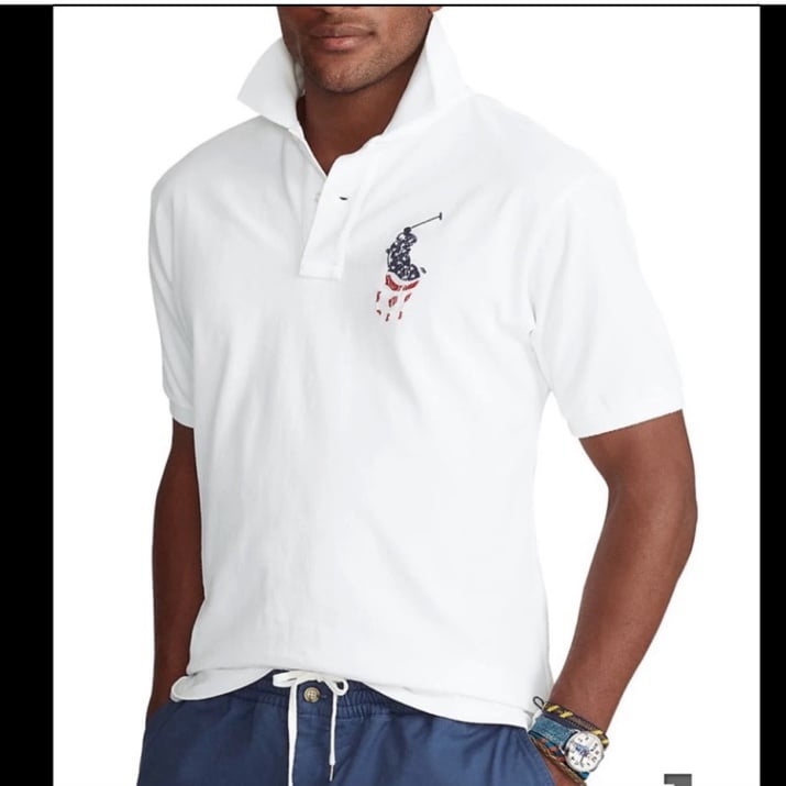 NWT Polo Ralph Lauren Custom Slim-Fit Big Pony Mesh Short-Sleeve Polo Sh…
