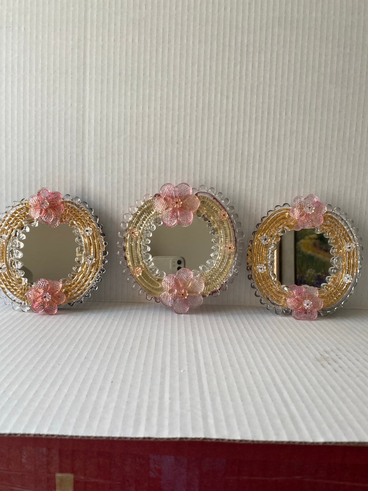 Vintage Murano Petite Mirrors