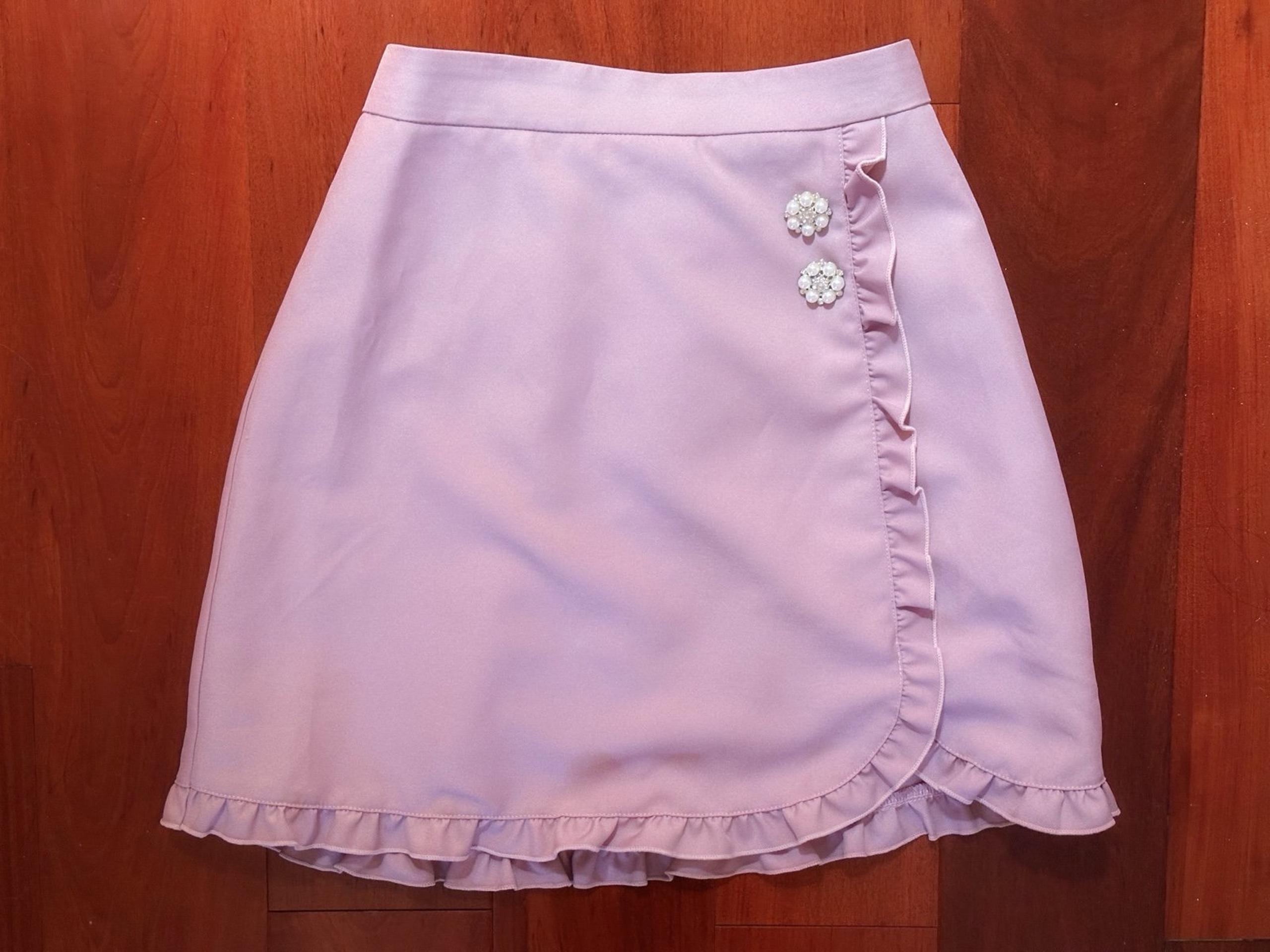 Eveyln Pink Ruffle Skirt