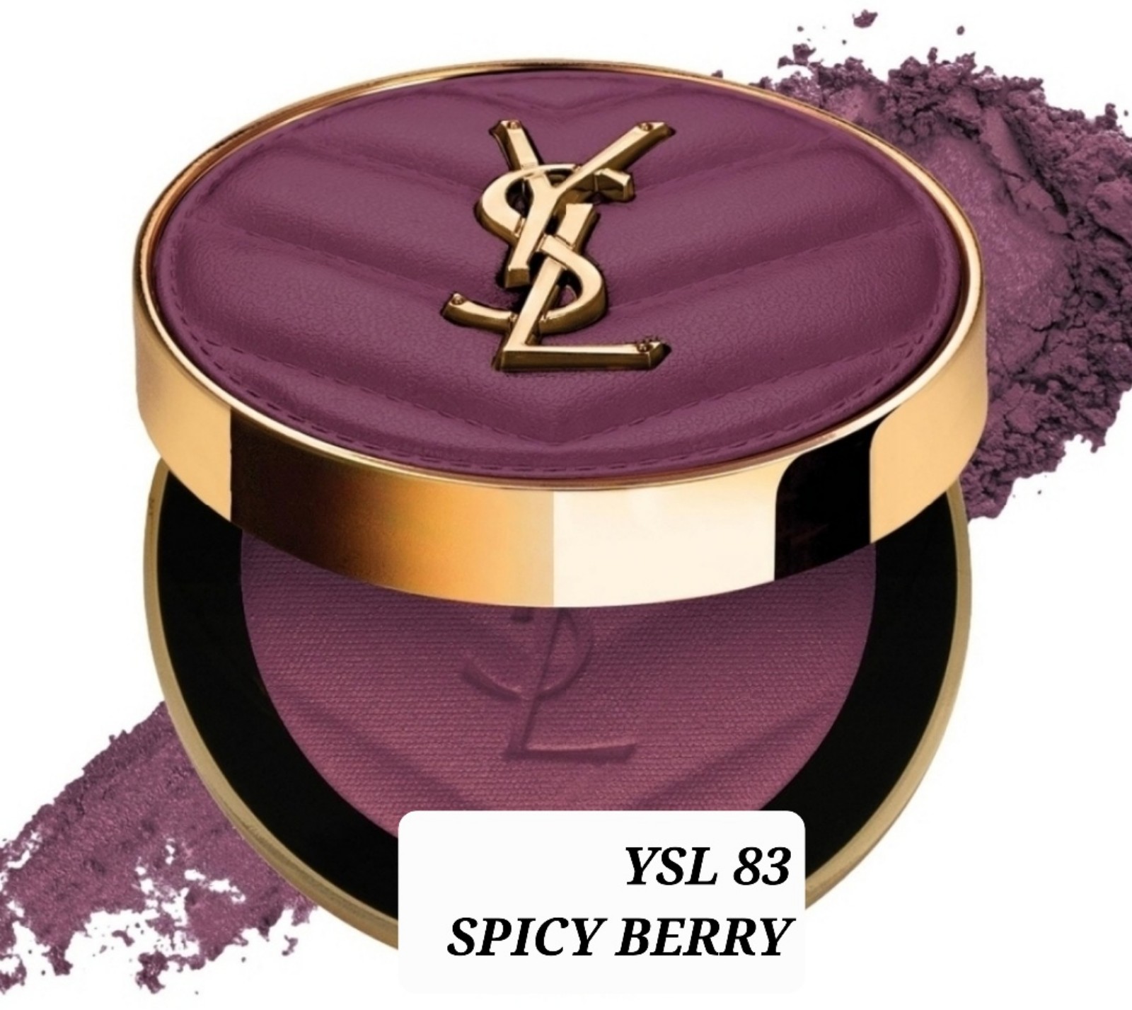 YSL MAKE ME BLUSH 24H BUILDABLE BLURRING POWDER BLUSH 83 SPICY BERRY. BNIB