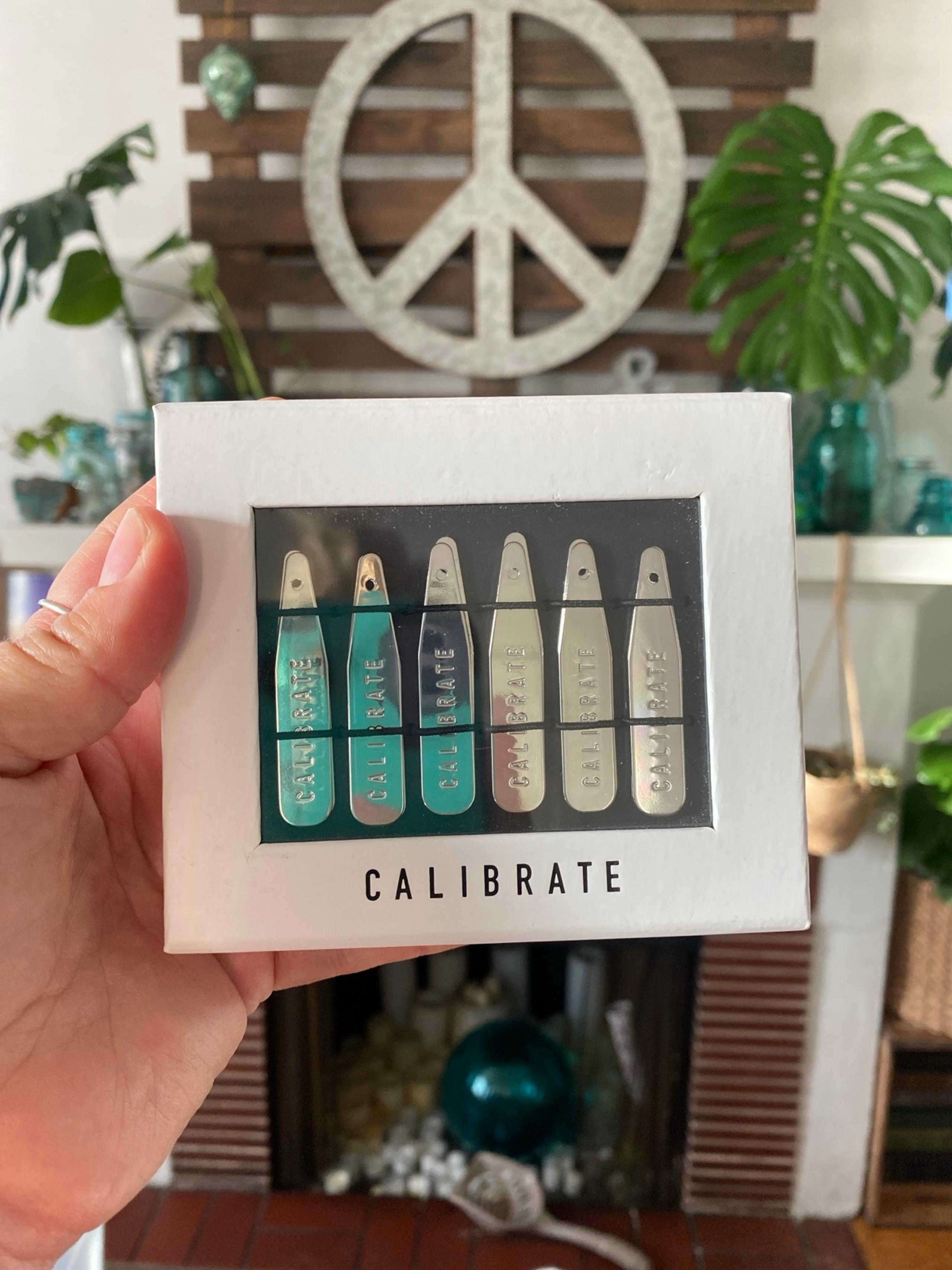 6 PACK SILVER COLLAR STAYS - Calibrate