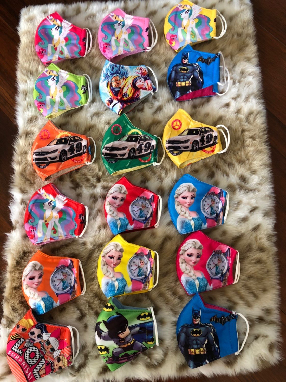 wholesale lot 18 pcs cloth masks for kid