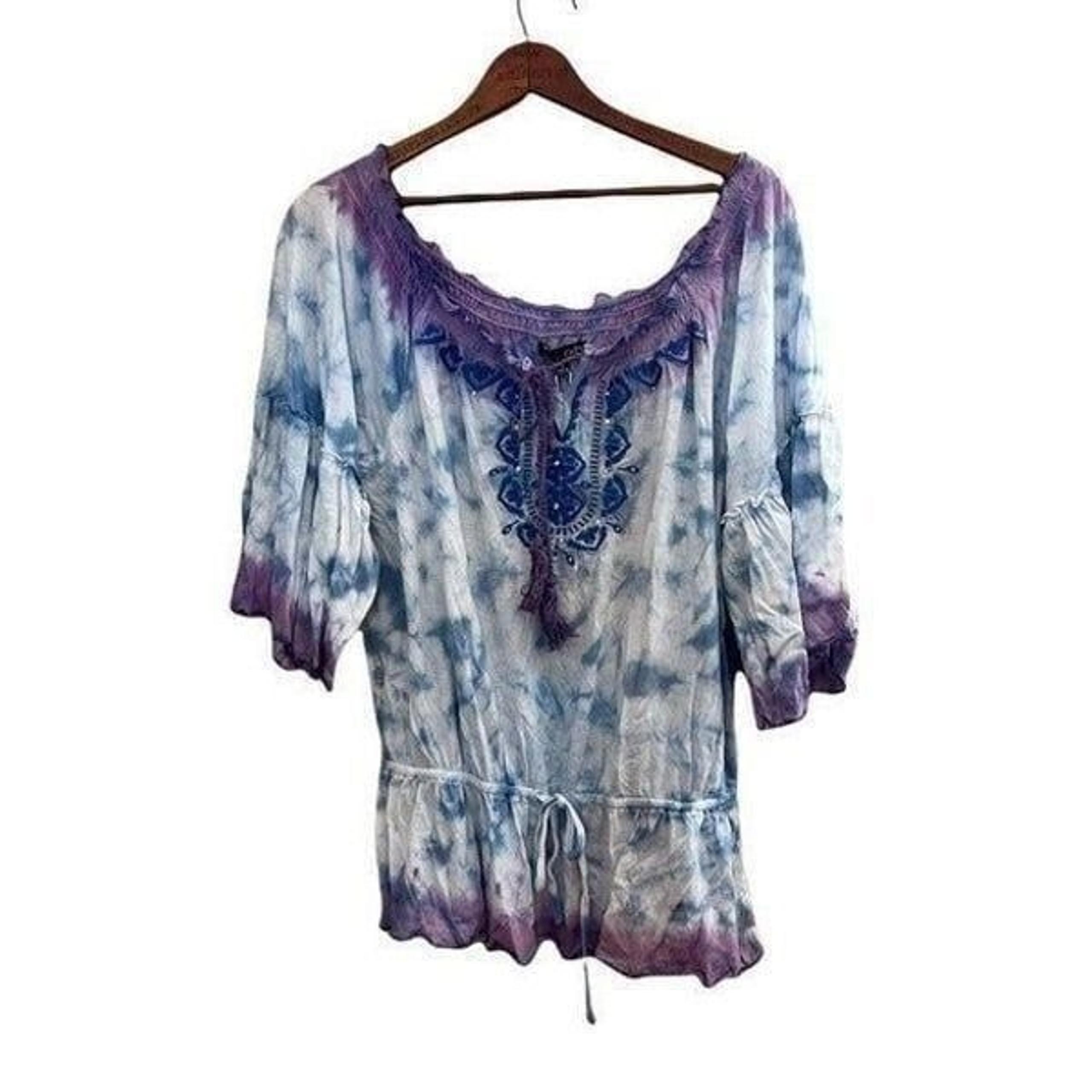 RXB NWT Lightweight Embellished Bow Tie Top