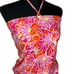 Lilly Pulitzer Terry Cloth Halter Floral Retro Romper Pink Orange Womens Small