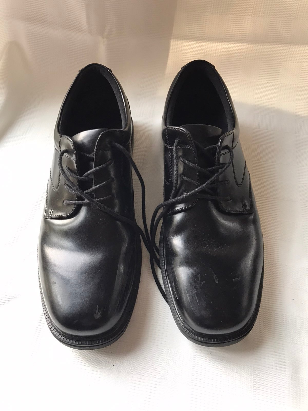 mens dress shoes- MEN'S NUNN BUSH SHERMAN SLIP-RESISTANT OXFORDS-BLACK
