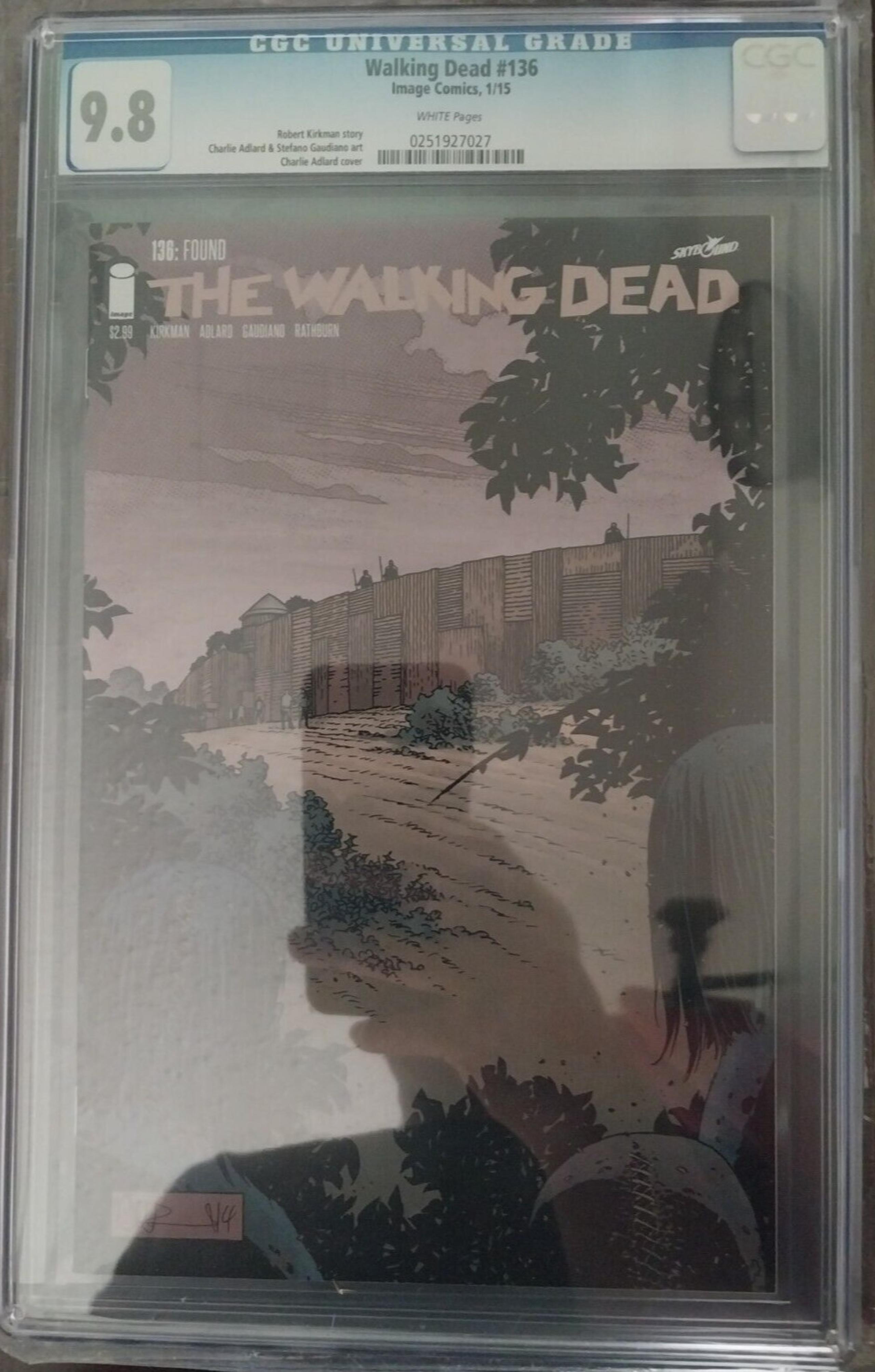 Image Comics Walking Dead #136 Robert Kirkman & Charlie Adlard CGC 9.8 NM/Mint