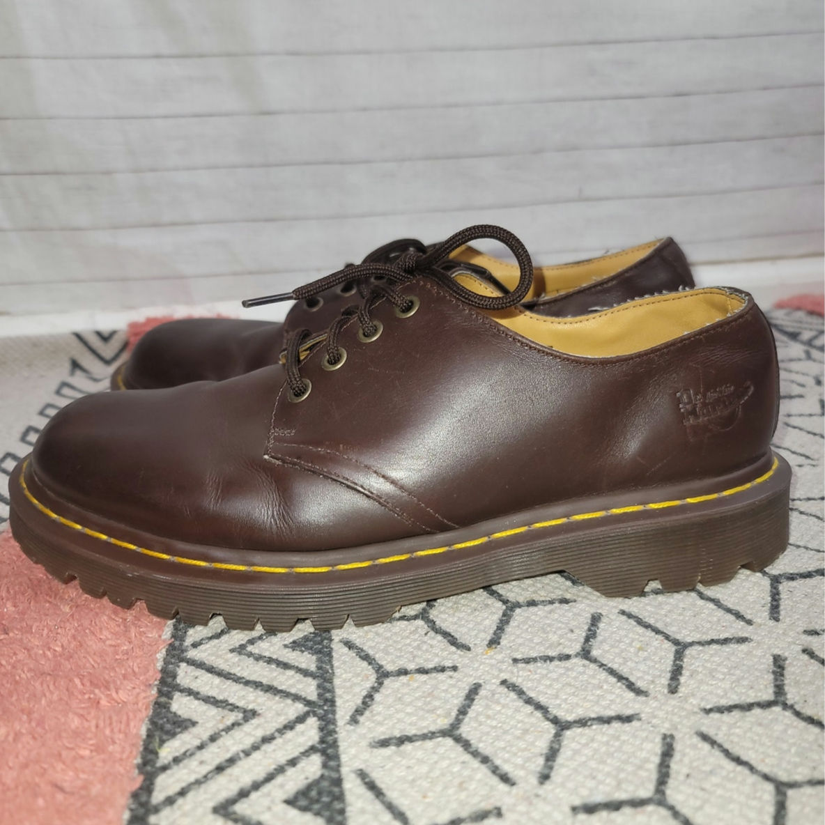 Dr Martens 1561 Waxy Brown Oxfords, sz 10