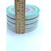 Tile Like Framed Design Seashell Acrylic Covered Round Coasters Set 4