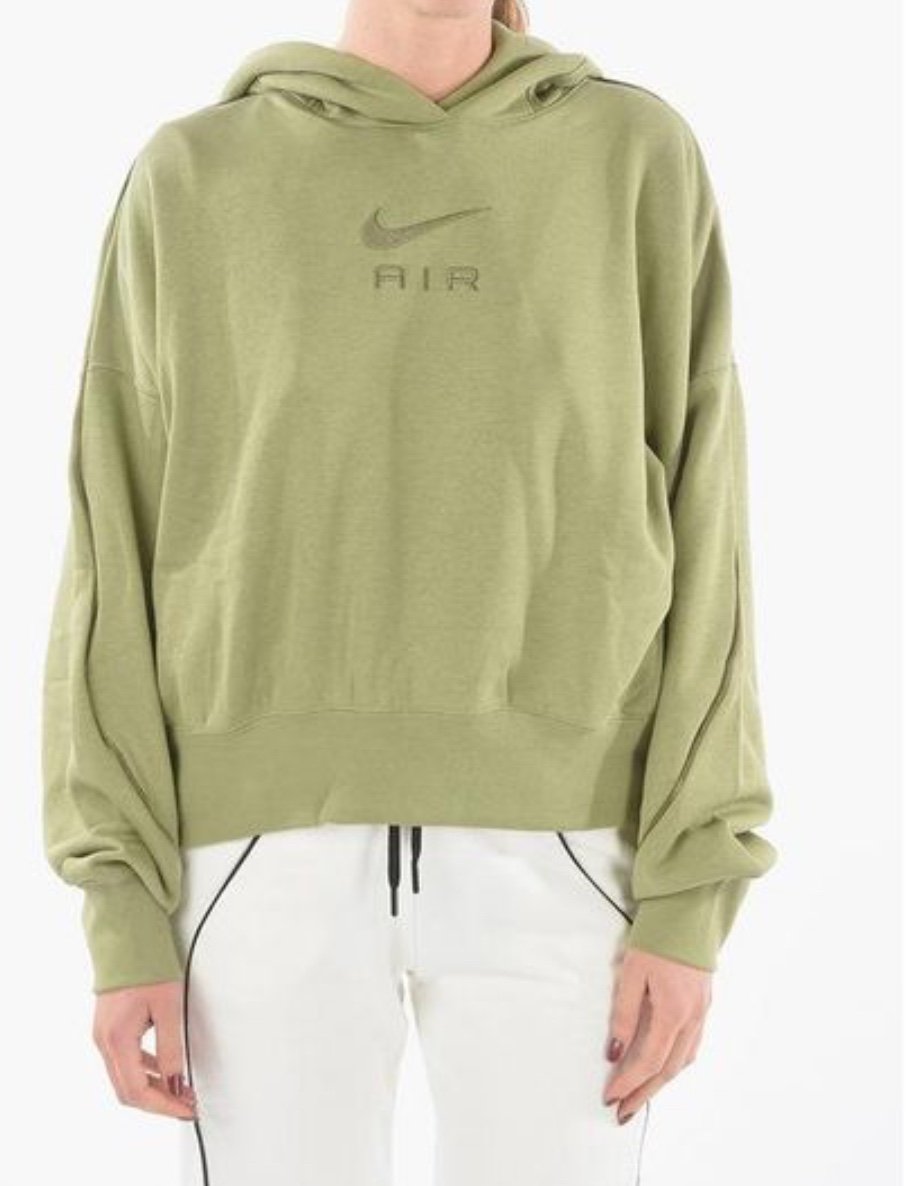 Nike Olive Green Hoodie Oversized Center Logo Hoodie size Large