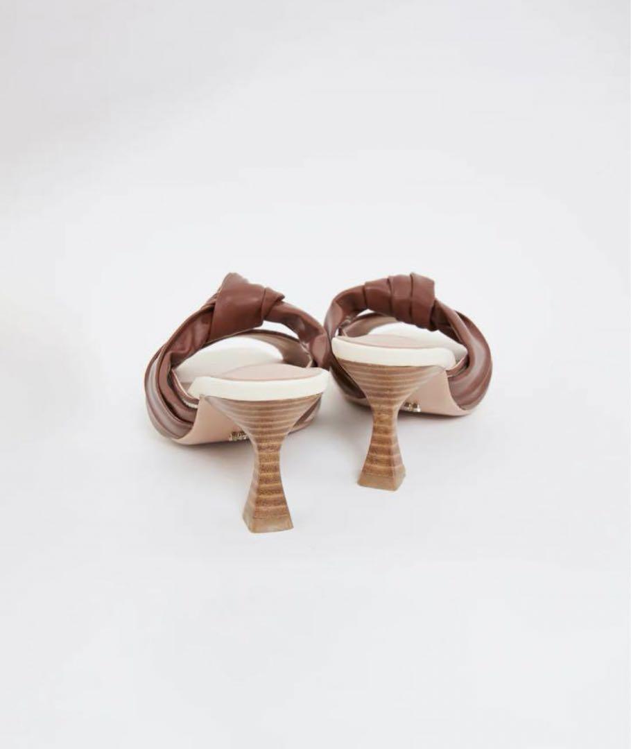 Herlipto Twisted Two-Tone Mules, size 38 Mules