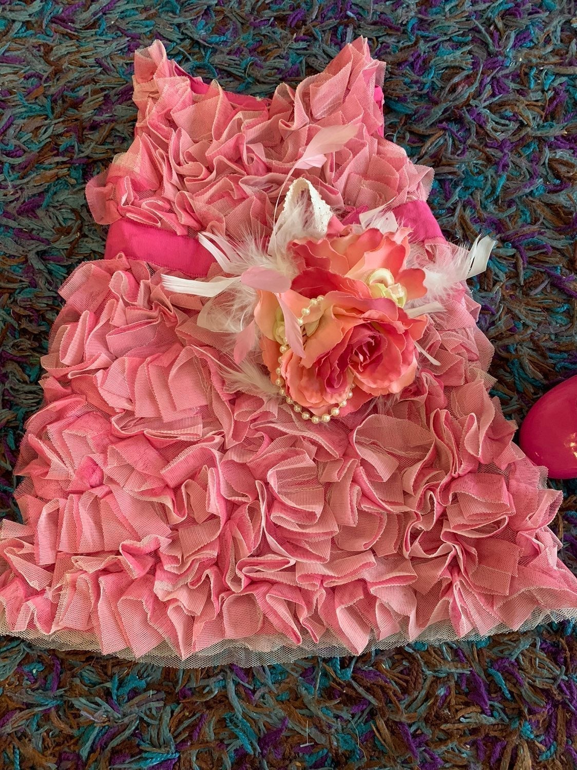 Toddler dress + headpiece + shoes