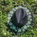 Black Rhinestone Star Handmade Western Fedora Hat