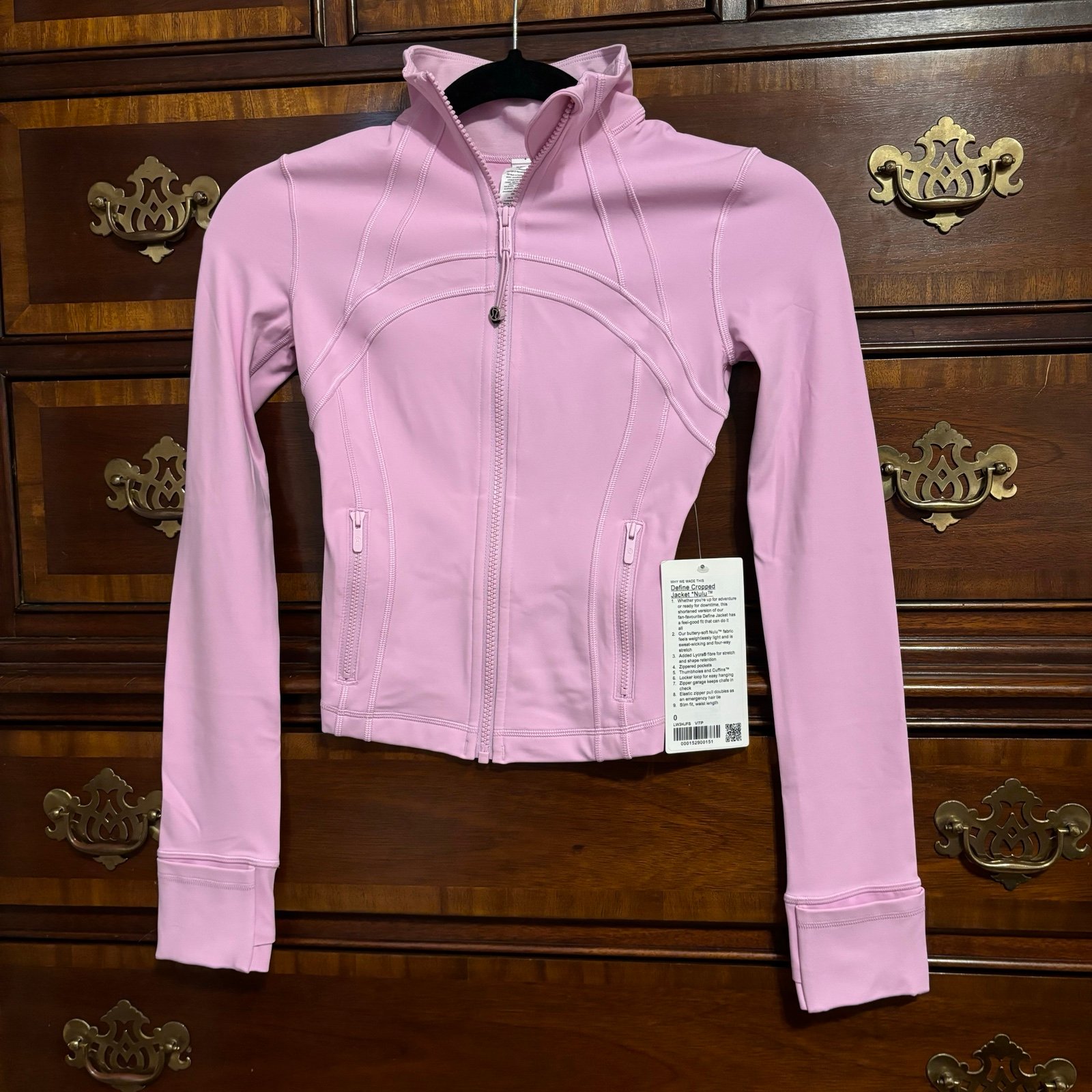 Lululemon Define Cropped Jacket Nulu in Vitapink