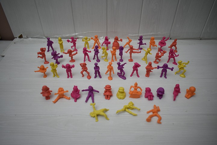 C.U.T.I.E.S. Vintage Figure Lot 1980s Mattel Muscle Plastic C.U.T.I.E.