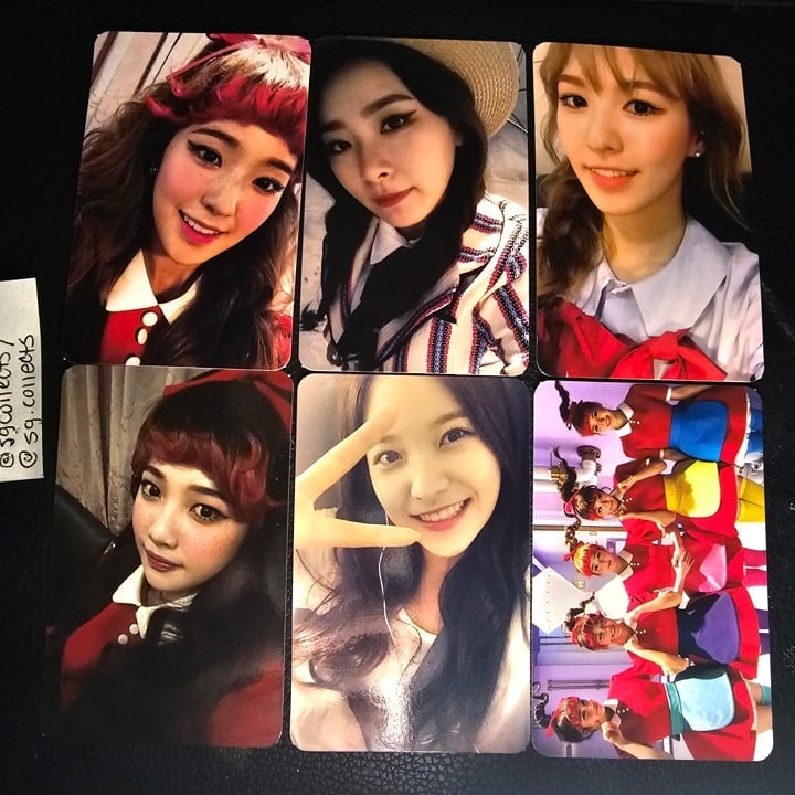 red velvet the red official SET of 6 photocards