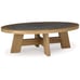 Brinstead - Light Brown - Oval Cocktail Table