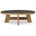 Brinstead - Light Brown - Oval Cocktail Table