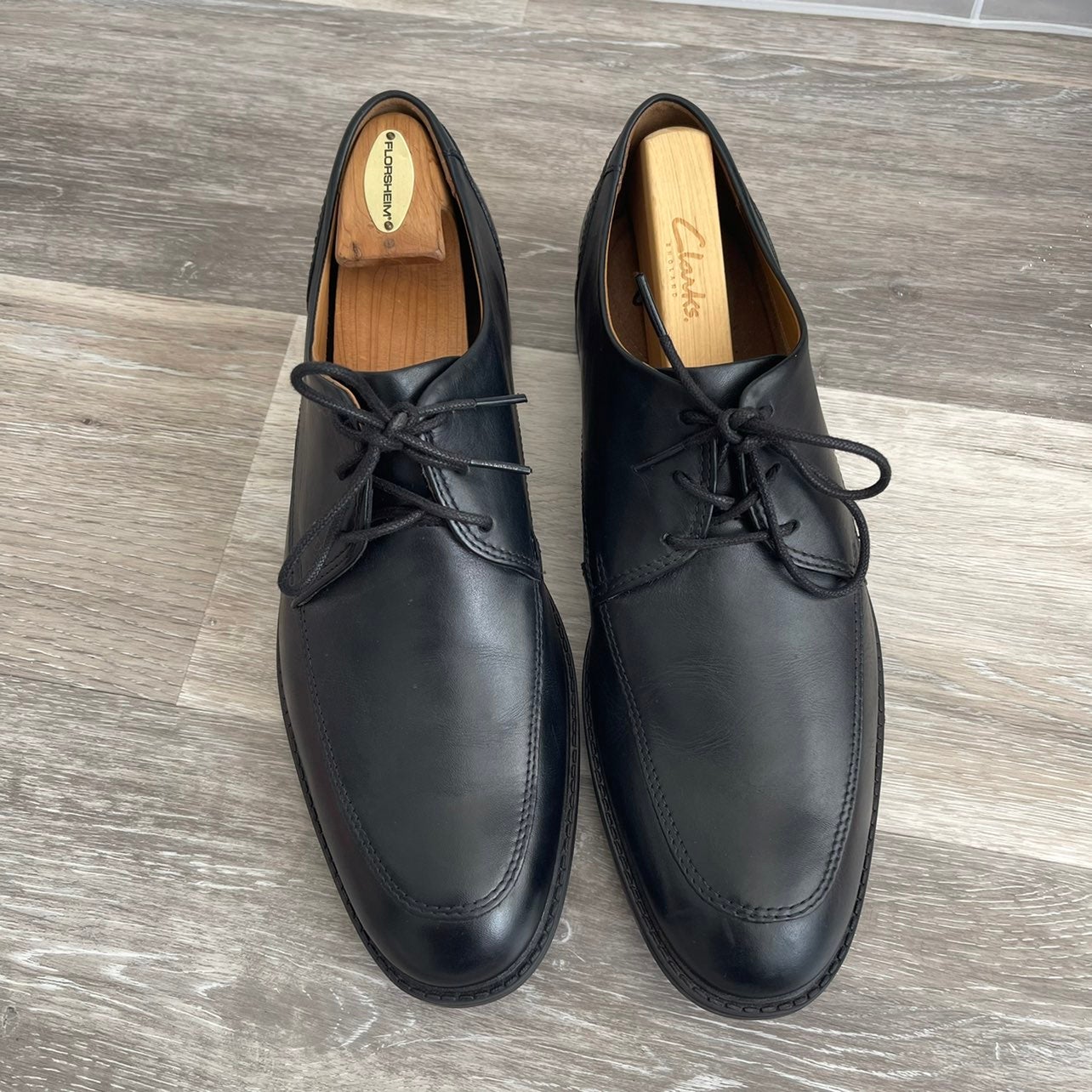 Clarks Truxton Pace Waterproof Black Leather Shoe Men’s 26119731 Sz 11 NWOT