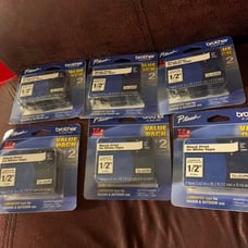 NIP 6x 2pk TZe-231EZPK Brother 1/2 Black on White