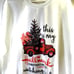 Vtg Hallmark Channel Christmas Movie Watching Sweater Womens XL WHITE BNWT