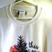 Vtg Hallmark Channel Christmas Movie Watching Sweater Womens XL WHITE BNWT