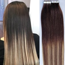 18 Tape in Hair Extensions T2-6/613