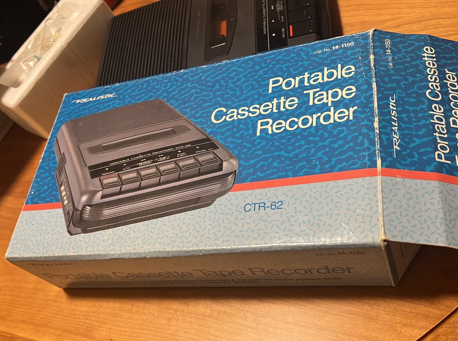 Portable Cassette Tape Recorder from Realistic