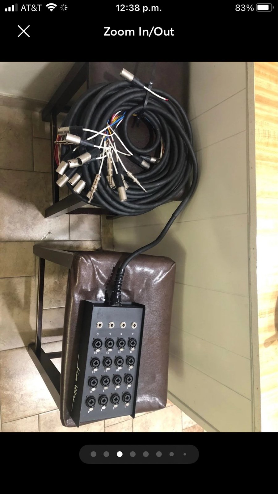 Live wire 16x4 snake with XLR/TRS inputs and TRS Returns 50 ft